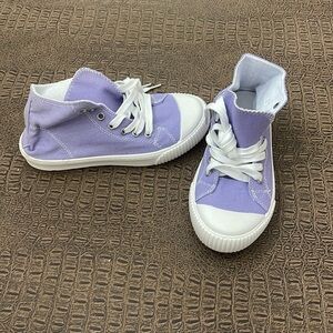 Lavender Purple Canvas High Top Sneakers Women’s 7.5 EU 38 Casual